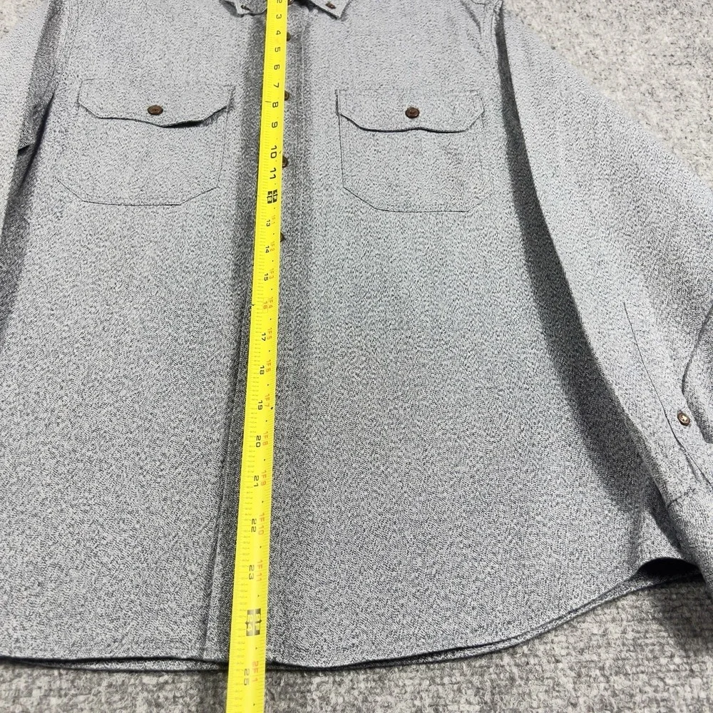 Banana Republic Mens Button Front Shirt Gray Long Sleeve Pocket Casual Small‎